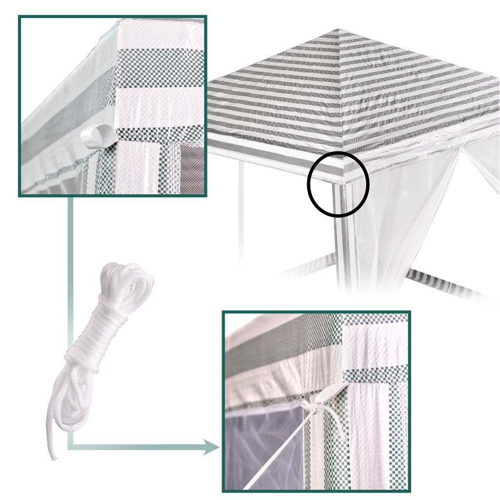 NAMIOT PAWILON OGRODOWY IMPREZOWY HANDLOWY ALTANA BIAŁY 3X3M